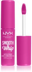 NYX Cosmetics Smooth Whip Matte Lip Cream bársonyos rúzs kisimító hatással árnyalat 20 Pom Pom 4 ml