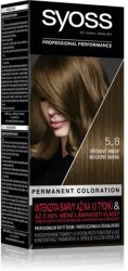 Syoss Permanent Color tartós hajfesték árnyalat 5_8 Hazelnut Brown
