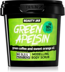 Beauty Jar Green Apelsin energetizáló testradír kávé kivonattal 200 g