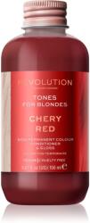 Revolution Beauty Tones For Blondes tonizáló balzsam szőke hajra árnyalat Cherry Red 150 ml