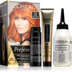 L'Oréal Préférence hajfesték árnyalat 7.4 Mango Copper