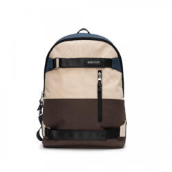 BestLife Rucsac BESTLIFE Col-Skate, 42x30x15cm, compartiment laptop 14.1 inch, albastru/bej/maro (BL-BB-3552BK) - roua