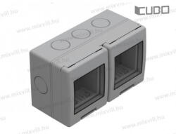 MODUL CUBO falon kívüli doboz IP55 2x2M GY szürke AQ22GY(31924)