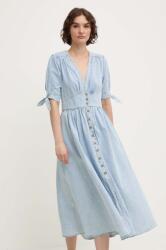 ANSWEAR rochie jeans midi, evazati BMYH-SUD00R_55X