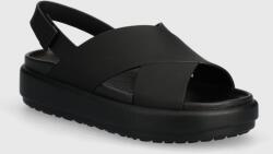 Crocs sandale Brooklyn Luxe Strap culoarea negru, 209407.060 PPYH-KLU016_99X (209407.060)