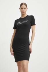 PUMA rochie culoarea negru, mini, mulata, 679674 PPYH-SUD1T6_99X (679674)