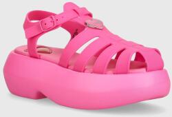 Love Moschino sandale femei, culoarea roz, cu platforma, JA16247I0II38604 PPYH-OBD45R_43X