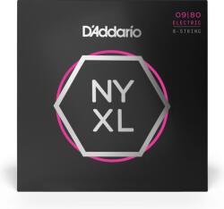 D'Addario NYXL0980 Nickel Wound, 09-80, 8-String, New York XL