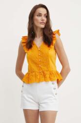Morgan bluza din bumbac DODAY1 femei, culoarea portocaliu, cu imprimeu, DODAY1 PPYH-TSD1JE_22X