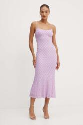 Bardot rochie ADONI culoarea violet, maxi, mulata, 57998DB1 PPYH-SUD2IG_04X