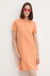 Ralph Lauren rochie din bumbac culoarea portocaliu, mini, drept, 211799490016 PPY8-SUD0H2_22X