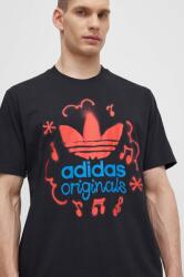 adidas Originals tricou din bumbac barbati, culoarea negru, cu imprimeu, IS0224 PPYH-TSM188_99X (IS0224)