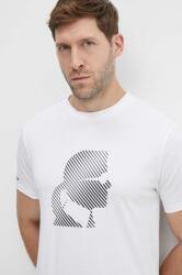 Karl Lagerfeld tricou din bumbac barbati, culoarea alb, cu imprimeu, 542224.755052 PPYH-TSM16R_00X