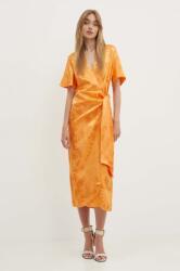 Never Fully Dressed rochie Vienna culoarea portocaliu, maxi, drept, NFDDR1533 PPYH-SUD2JI_20X