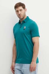 Karl Lagerfeld tricou polo barbati, culoarea verde, cu imprimeu, 534221.745022 PPYH-POM0C2_77X (534221.745022)