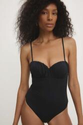 ANSWEAR costum de baie dintr-o bucată culoarea negru, cupa usor rigidizata BMYH-BID01J_99X Costum de baie dama