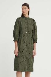 Bruuns Bazaar rochie din bumbac ArgyreiaBBMoniika dress culoarea verde, mini, dreaptă, BBW3916 PPYH-SUD2G3_87X (BBW3916)