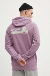 Rip Curl hanorac de bumbac barbati, culoarea violet, cu glugă, cu imprimeu PPYH-BLM197_44X