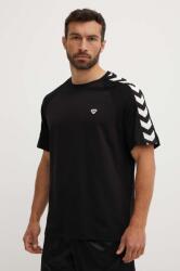 Hummel tricou Archive barbati, culoarea negru, cu imprimeu, 225258 PPYH-TSM2E7_99X