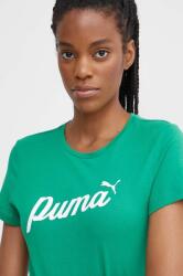 PUMA tricou din bumbac femei, culoarea verde, 679315 PPYH-TSD1O5_77X (679315)