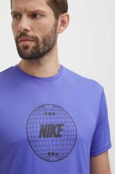 Nike tricou de antrenament Lead Line culoarea violet, cu imprimeu PPYH-TSM1SY_45X (NESSE476)