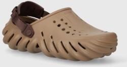 Crocs papuci X - (Echo) Clog culoarea maro, 207937 PPYH-KLU013_84X