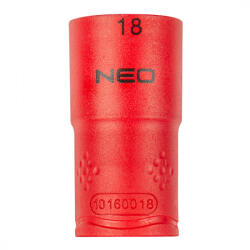 NEO TOOLS Dugókulcs 6-lapú 1/2" 18mm 1000v, szigetelt (01-188) - olaj