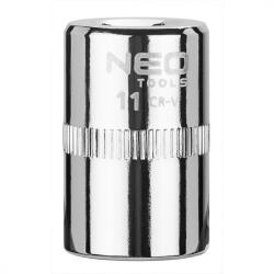 NEO TOOLS Dugókulcs 11mm, 1/4", 6 pontos, superlock (08-229) - olaj