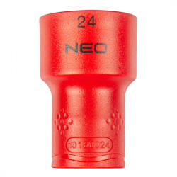 NEO TOOLS Dugókulcs 6-lapú 1/2" 24mm 1000v, szigetelt (01-192) - olaj