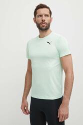 PUMA tricou de antrenament Favourite Blaster culoarea verde, uni, 522351 PPYX-TSM0AT_70X