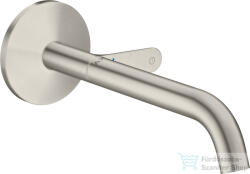 Hansgrohe AXOR ONE Select falsík alatti mosdócsaptelep 22 cm-es kifolyóval, nem zárható leeresztővel, rozsdamentes acél hatású 48112800 (48112800)