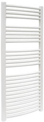 HeizTech íves fehér acél fürdőszobai törölközőszárító radiátor 50 x 120 cm, 551 W (11020233)
