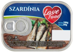 Love food szardinia paradicsomos szoszban 72/110. g