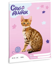 Ars Una Ars Una: Cuki állatok - Bengáli macska sima lapú füzet A/5 (53614254) - jatekshop