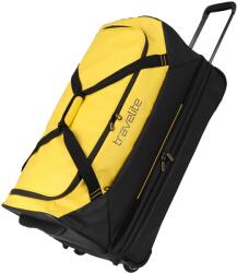 Travelite Basics Wheeled Duffle exp. Black/yellow Valiza