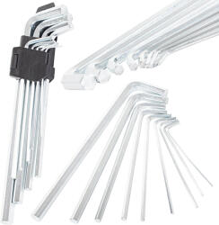 VERK GROUP Qtools imbuszkulcs készlet 9 db, 1, 5-10mm, króm-vanádium
