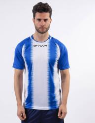 Givova SHIRT STRIPE M/C dressz azúrkék-fehér L