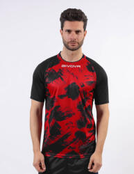 Givova SHIRT ART INTERLOCK M/C dressz piros-fekete 2XL