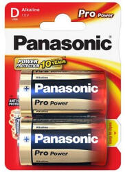 Panasonic Pro Power Lr20 D Méretű Alkaline Elem (2 Blister) (bk-lr20ppg-2bp)