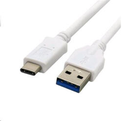 C-TECH USB 3.0 TYPE-C A-MALE/C-MALE KÁBEL 1m FEHÉR (CB-USB3C-10W)