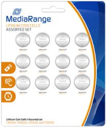 MediaRange Cr2016/cr2025/cr2032/cr2450 Gombelem Csomag 12 Db-os Mrbat139 (mrbat139) - mediaplaza