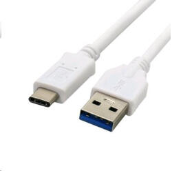 C-TECH USB 3.0 TYPE-C A-MALE/C-MALE KÁBEL 2m FEHÉR (CB-USB3C-20W)