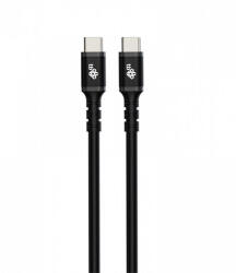 TB TOUCH USB-C/USB-C GYORSTÖLTŐ ADATKÁBEL PD 2.0/3.0 QC 2.0/3.0 3A 60W 1m FEKETE (AKTBXKUCC2SI10B) - mediaplaza