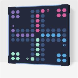 Festés számok szerint - Ki nevet a végén- Cyber Méret: 50x50cm, Keretezés: Keret nélkül (csak a vászon)