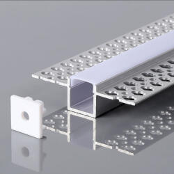 V-TAC Монтажен kит с Дифузер за led Лента Алуминиев 2м. - 23173 (23173)
