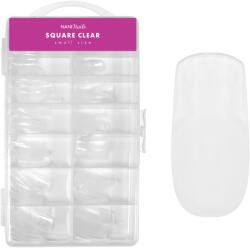 NANI tipsuri speciale în cutie, 120 buc. , 10 mărimi - Square Clear, scurte