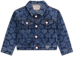 GUESS Деним яке памук за мини момиче със сърца и надписи Guess
