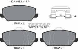 TEXTAR set placute frana, frana disc TEXTAR Q+ 2285501 (2285501)