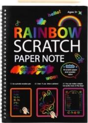 Teddies Scratch/Scratch notebook szivárvány 10 lapos (TD00861214)