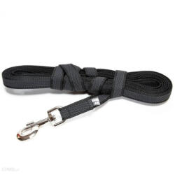 Julius-K9 JULIUS-K9 Color & Gray, lesă antiderapantă cu mâner câini, textil, bandă JULIUS-K9 Color & Gray, lesă antiderapantă cu mâner câini, 50kg, textil, bandă, 20mm x 10m, negru